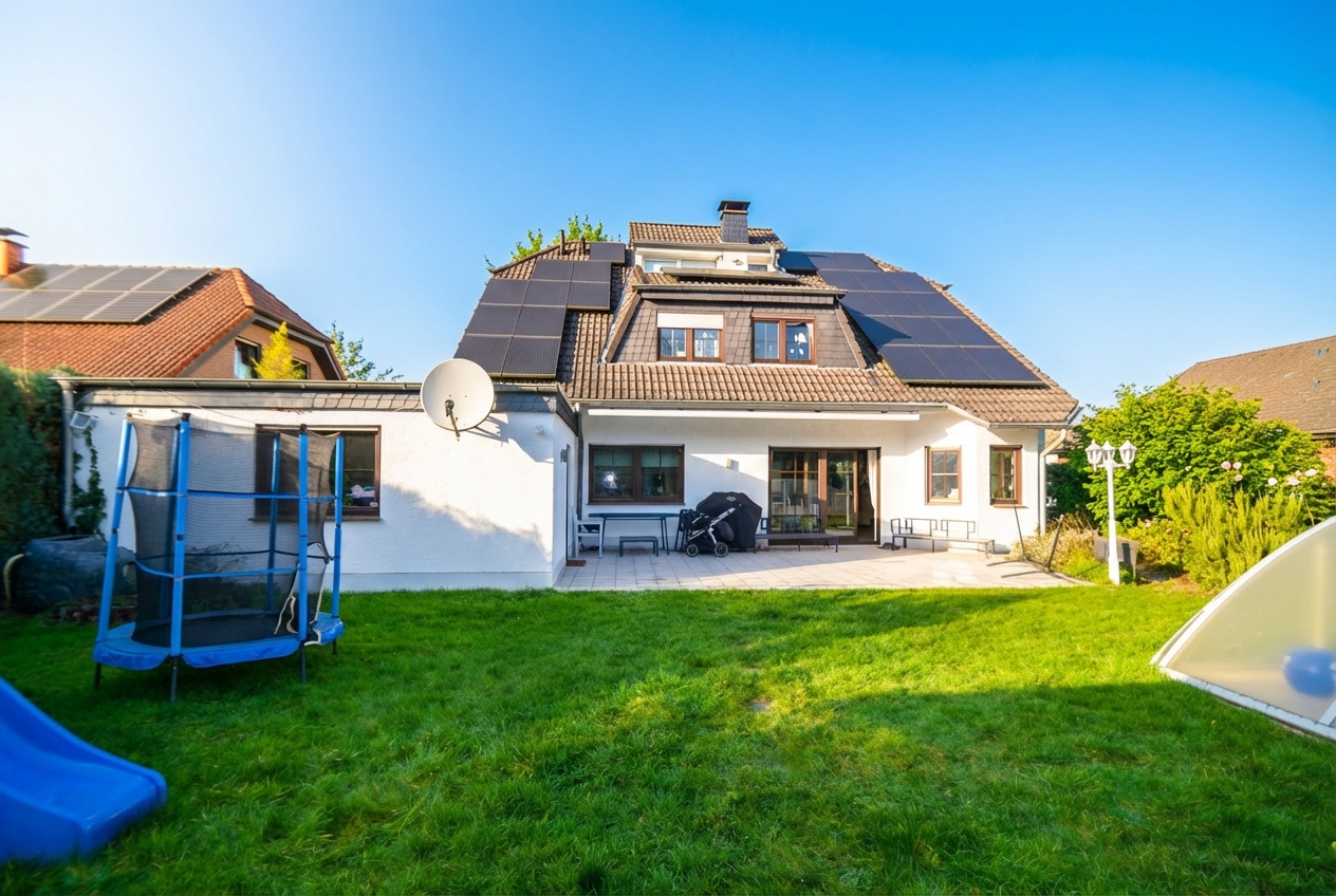 Rückansicht mit Terrasse