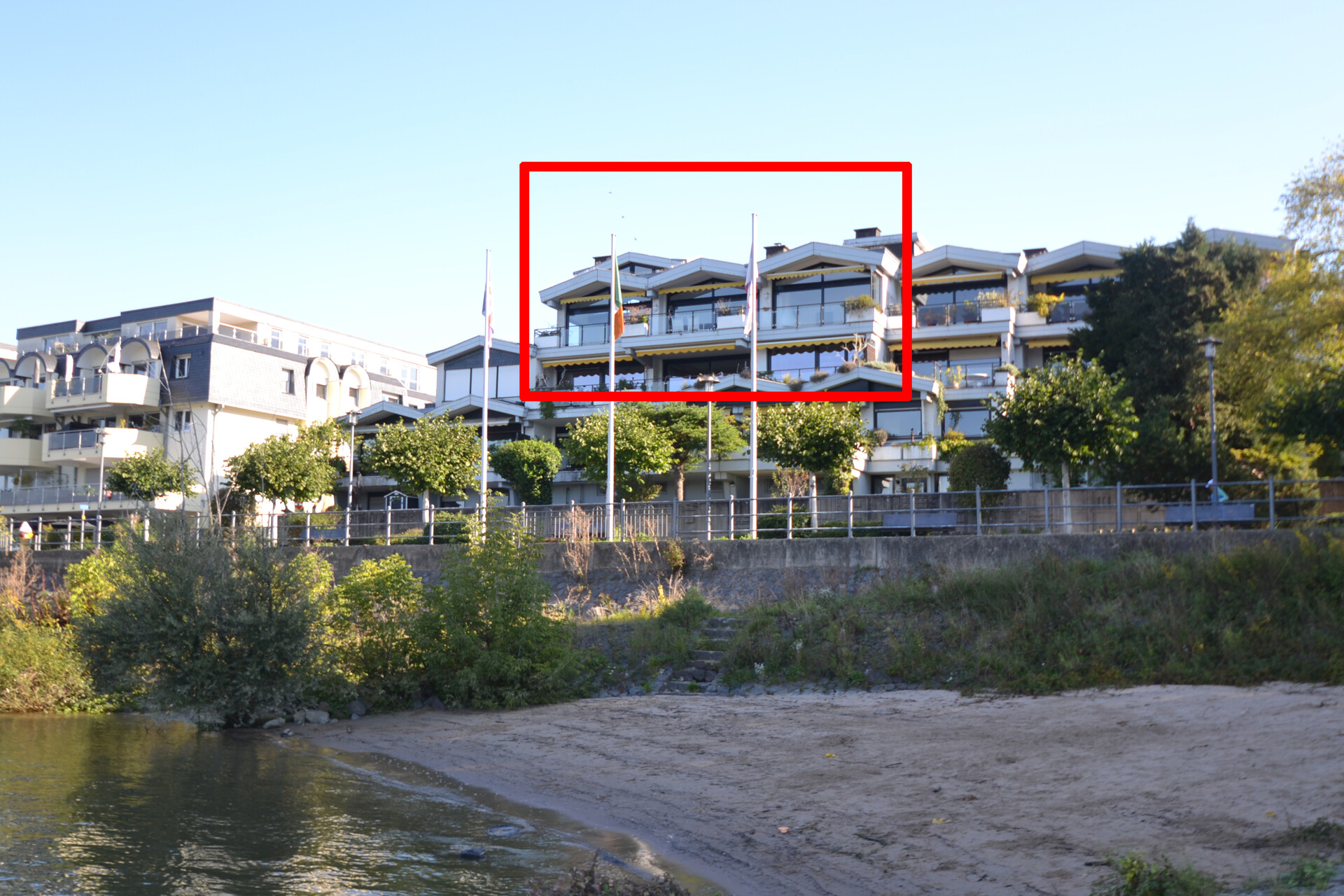 Rückansicht des Hauses