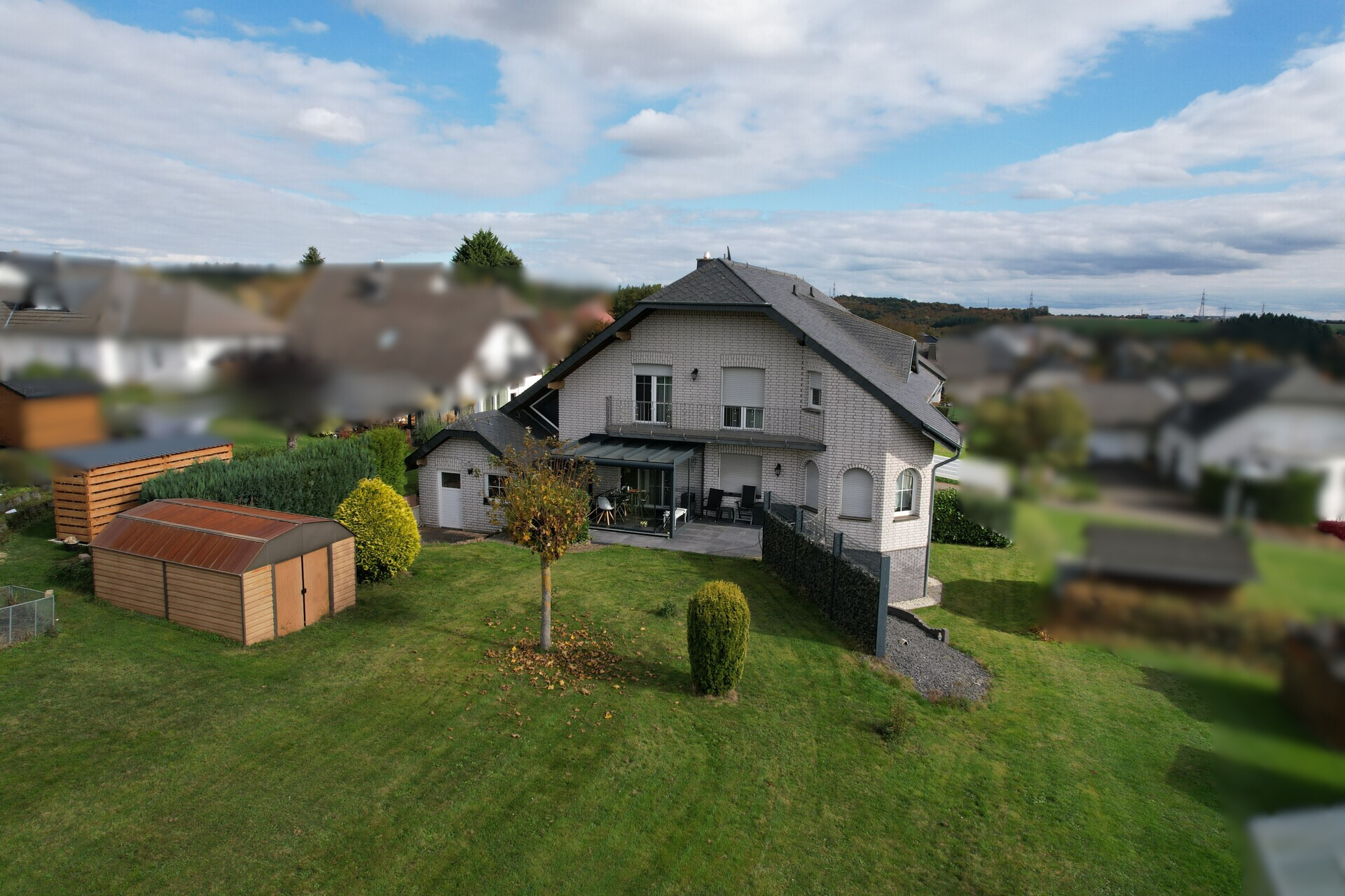 Rückansicht mit Garten