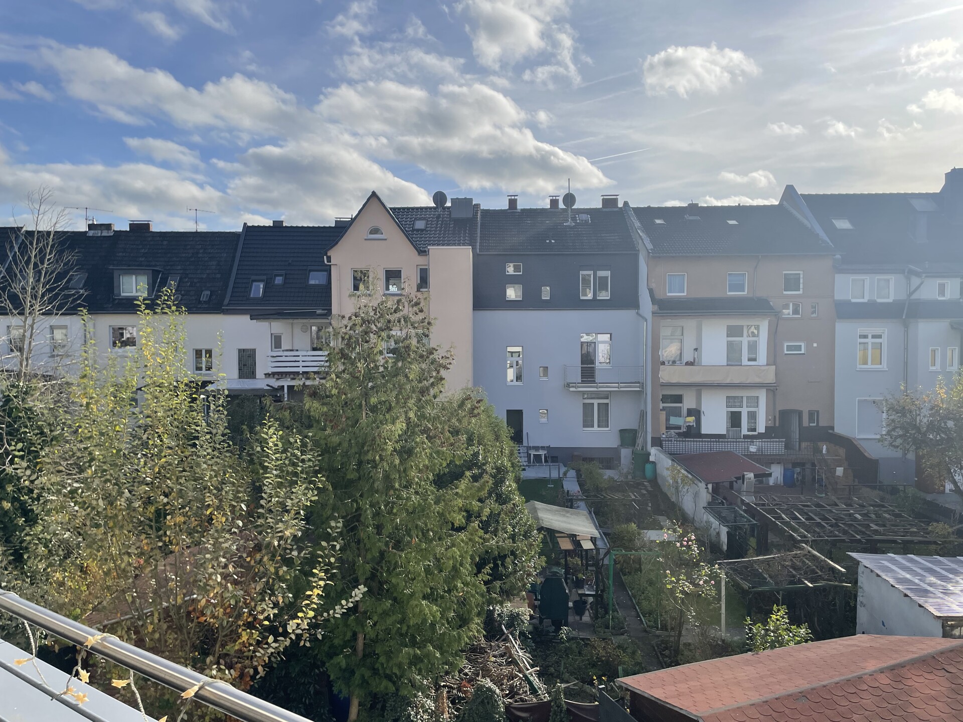 Blick vom Balkon