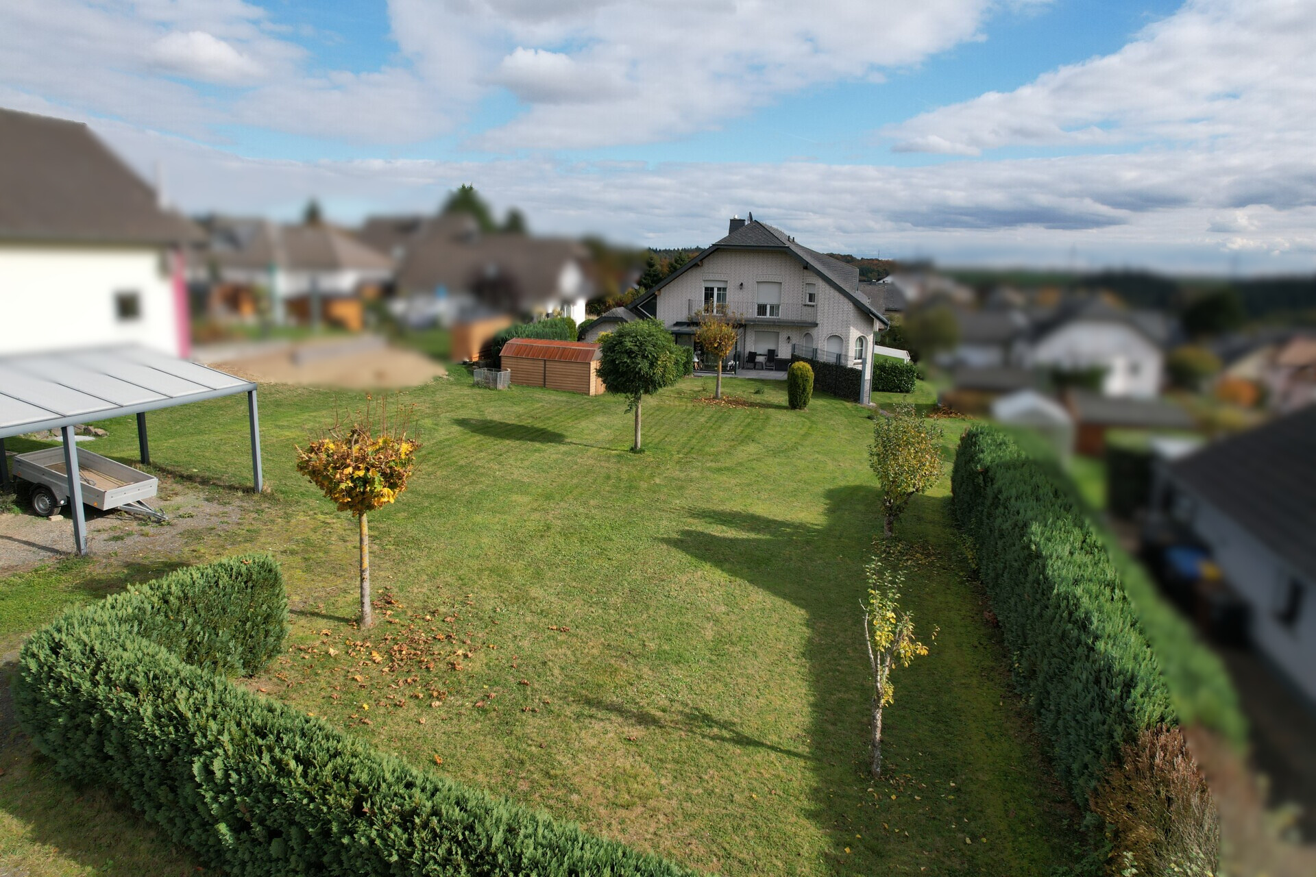 Rückansicht mit Garten