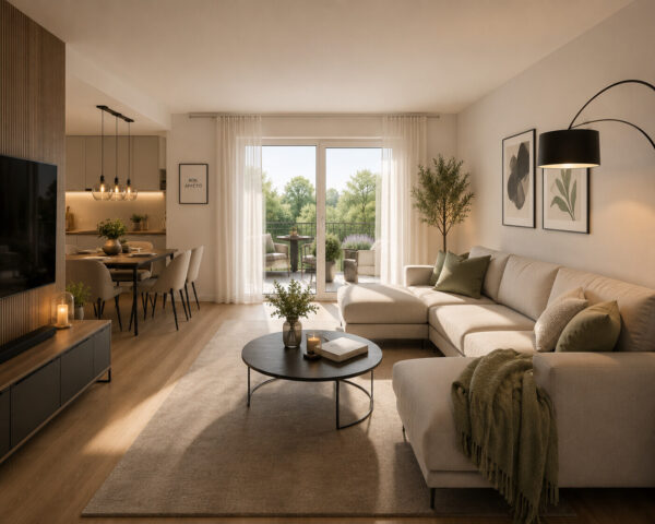 Hangelar Living: 3 Zimmer Balkonwohnung für junge Familien – Neubau